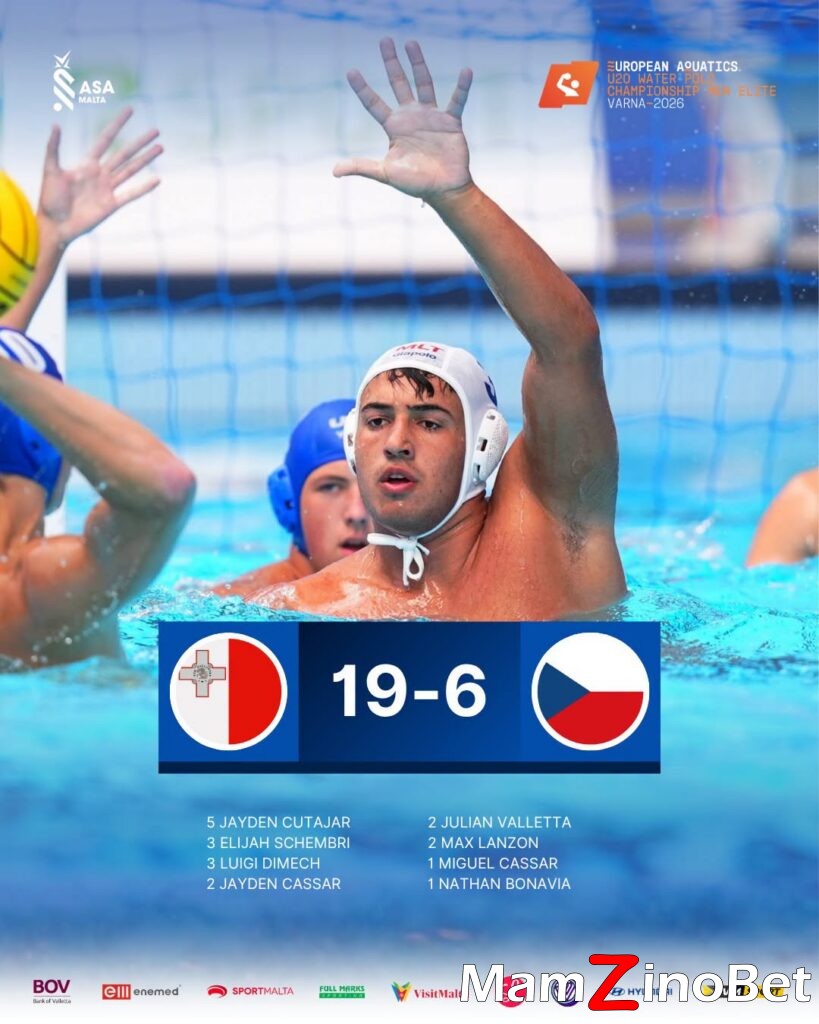 malta-czechia-819x1024 Malta U20 water polo team records emphatic 19-6 victory over Czechia
