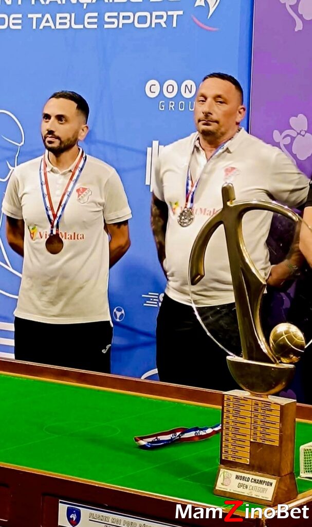 Mark-Gauci-Samuel-Bartolo-607x1024 Maltese Table Football Team wins four medals at World Cup in Paris