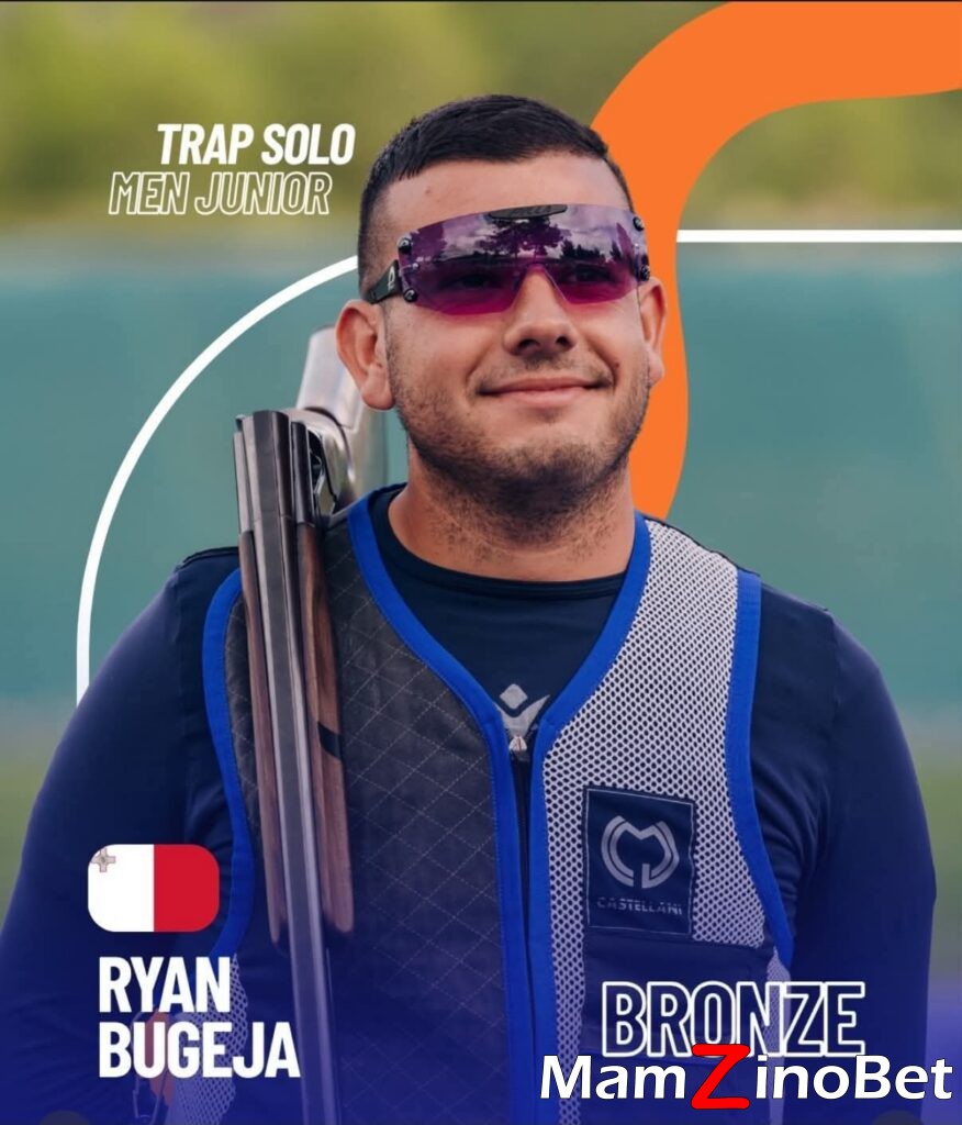 Ryan-Bugeja-Photo-876x1024 Ryan Bugeja wins the Bronze Medal in the Trap Solo Men Junior Event at the European Shooting Championship